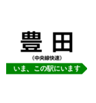 中央線快速 いまどこスタンプ（個別スタンプ：21）