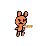 ウサギさんとクマサン（個別スタンプ：5）
