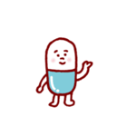 薬と錠剤のキャラスタンプ（個別スタンプ：15）