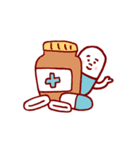 薬と錠剤のキャラスタンプ（個別スタンプ：24）