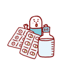 薬と錠剤のキャラスタンプ（個別スタンプ：28）