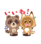 くまのリアクション（個別スタンプ：1）