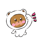 くまのリアクション（個別スタンプ：11）