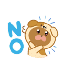 くまのリアクション（個別スタンプ：22）