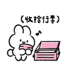 社畜うさぎ、ついに推しとご対面！(ピンク)（個別スタンプ：22）