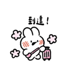 社畜うさぎ、ついに推しとご対面！(ピンク)（個別スタンプ：25）