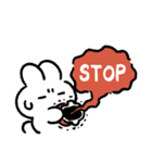 社畜うさぎ、ついに推しとご対面！(赤)（個別スタンプ：12）