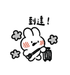 社畜うさぎ、ついに推しとご対面！(黒)（個別スタンプ：25）