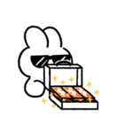 社畜うさぎ、ついに推しとご対面(オレンジ)（個別スタンプ：3）