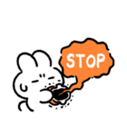 社畜うさぎ、ついに推しとご対面(オレンジ)（個別スタンプ：12）