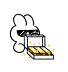 社畜うさぎ、ついに推しとご対面！(黄)（個別スタンプ：3）