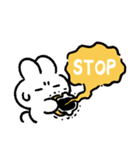 社畜うさぎ、ついに推しとご対面！(黄)（個別スタンプ：12）