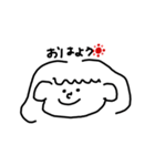 シンプルなガール（個別スタンプ：1）