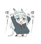 パーカーの女の子(銀髪)16（個別スタンプ：8）