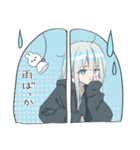パーカーの女の子(銀髪)16（個別スタンプ：13）