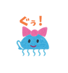 ゆるっとクラゲの日常スタンプ（個別スタンプ：5）