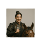 [アレンジ用]馬に乗った武士（個別スタンプ：6）