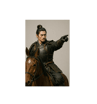 [アレンジ用]馬に乗った武士（個別スタンプ：8）