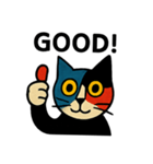 「アート風ねこちゃんの気まぐれトーク」（個別スタンプ：4）