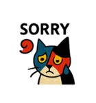 「アート風ねこちゃんの気まぐれトーク」（個別スタンプ：6）