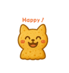ネコクッキー（サブレ）コメント スタンプ（個別スタンプ：3）
