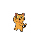 【敬礼猫⑧】（個別スタンプ：5）