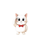 【敬礼猫⑨】（個別スタンプ：1）