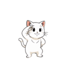 【敬礼猫⑨】（個別スタンプ：5）