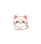もちふわねこ（シロ）（個別スタンプ：2）