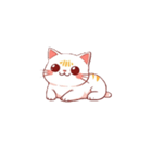 もちふわねこ（シロ）（個別スタンプ：3）