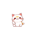 もちふわねこ（シロ）（個別スタンプ：4）