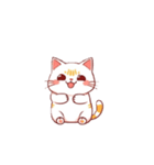 もちふわねこ（シロ）（個別スタンプ：5）