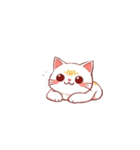 もちふわねこ（シロ）（個別スタンプ：8）