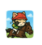 猫ジョッキーの全力競馬スタンプ（個別スタンプ：6）