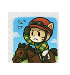 猫ジョッキーの全力競馬スタンプ（個別スタンプ：9）