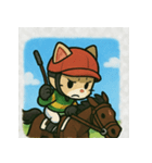 猫ジョッキーの全力競馬スタンプ（個別スタンプ：10）