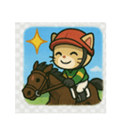 猫ジョッキーの全力競馬スタンプ（個別スタンプ：15）