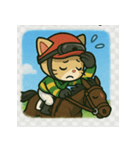 猫ジョッキーの全力競馬スタンプ（個別スタンプ：16）