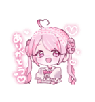 量産ピンクなぴえんちゃん（個別スタンプ：1）