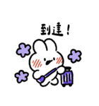 社畜うさぎ、ついに推しとご対面！(紫)（個別スタンプ：25）