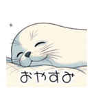人間みたいなアザラシ（個別スタンプ：6）