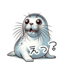 人間みたいなアザラシ（個別スタンプ：10）