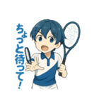 頑張るソフトテニス男子（個別スタンプ：3）