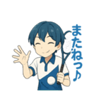 頑張るソフトテニス男子（個別スタンプ：6）