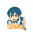 頑張るソフトテニス男子（個別スタンプ：7）