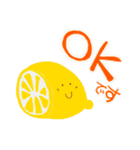 大きい筆文字 夏の挨拶 かわいいカラグル（個別スタンプ：18）