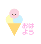 333おだんご＆トリプルアイス（個別スタンプ：4）