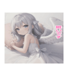 毎日使える天使スタンプ（個別スタンプ：34）