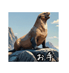 動物と爬虫類で「爬虫類とアニマルズ！」（個別スタンプ：38）