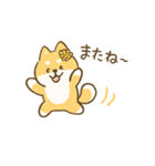 ひまわり柴犬と夏のともだち（個別スタンプ：15）
